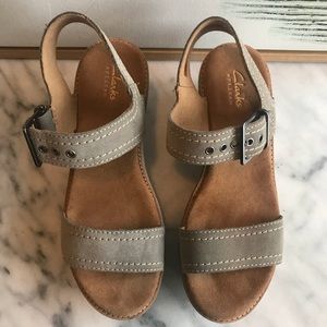 Clarks Platform Sandals